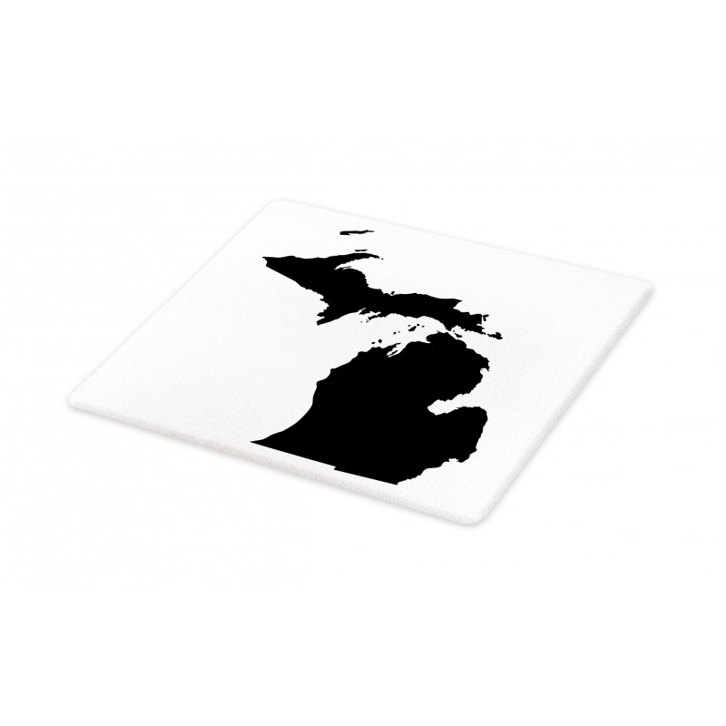 Abstract Black Silhouette Cutting Board