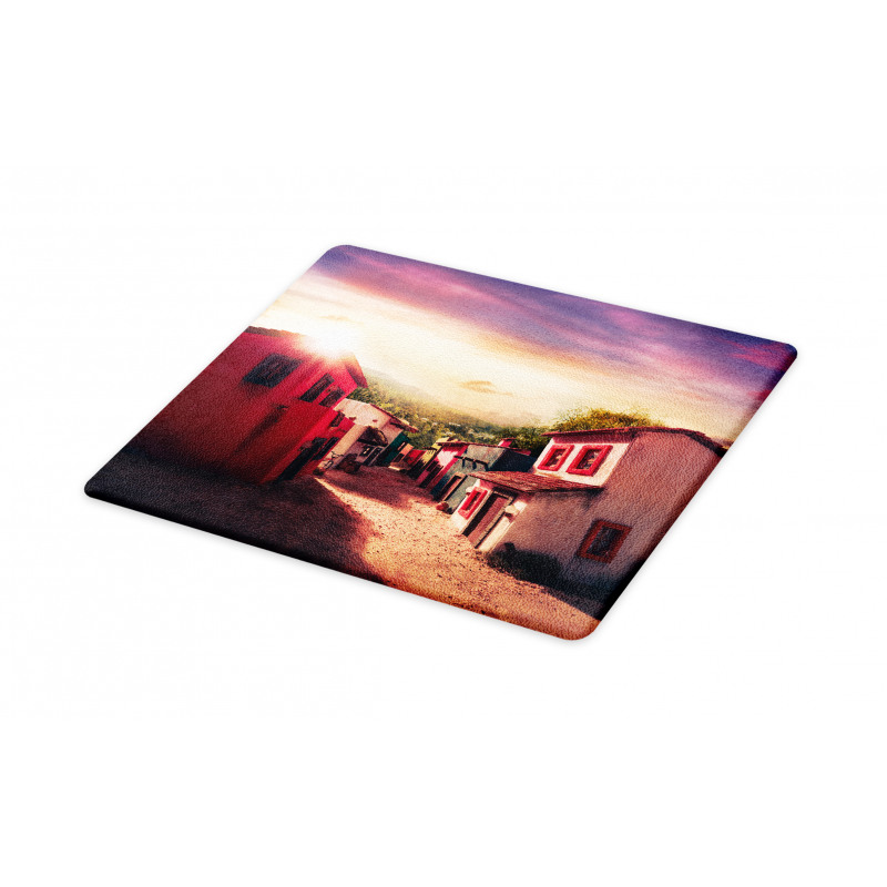 Mexican Town Sunset Cutting Board