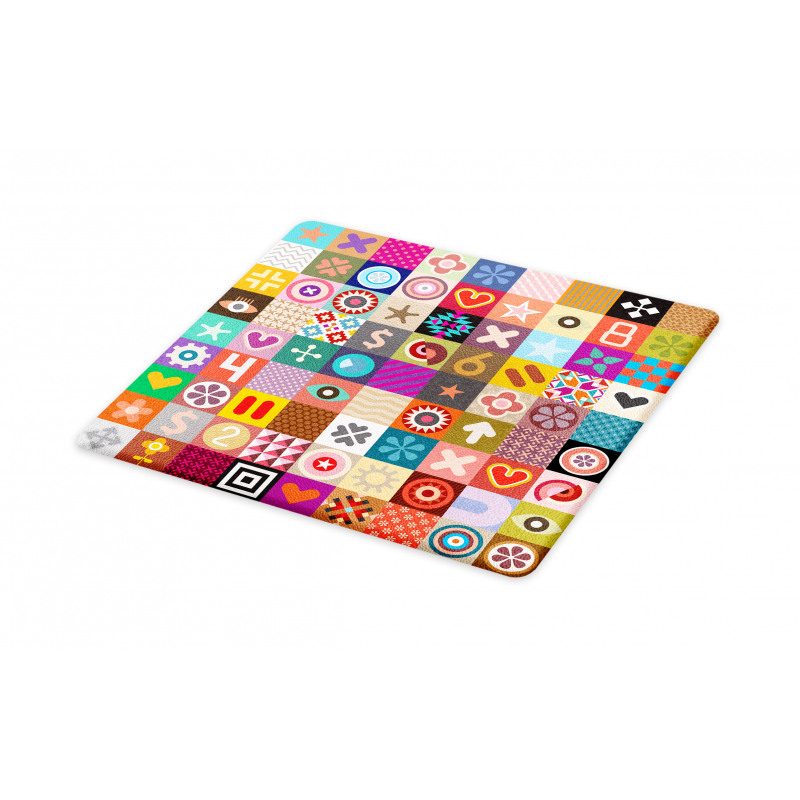 Multi Patterned Squares Cutting Board