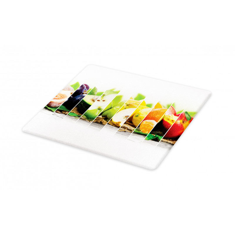 Colorful Juicy Fresh Fruits Cutting Board