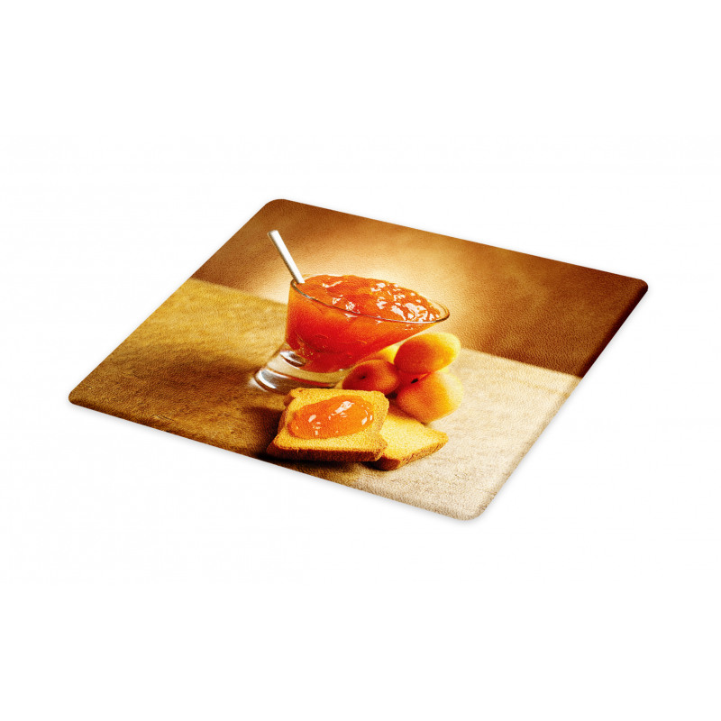 Juicy Apricot Jam and Bread Cutting Board