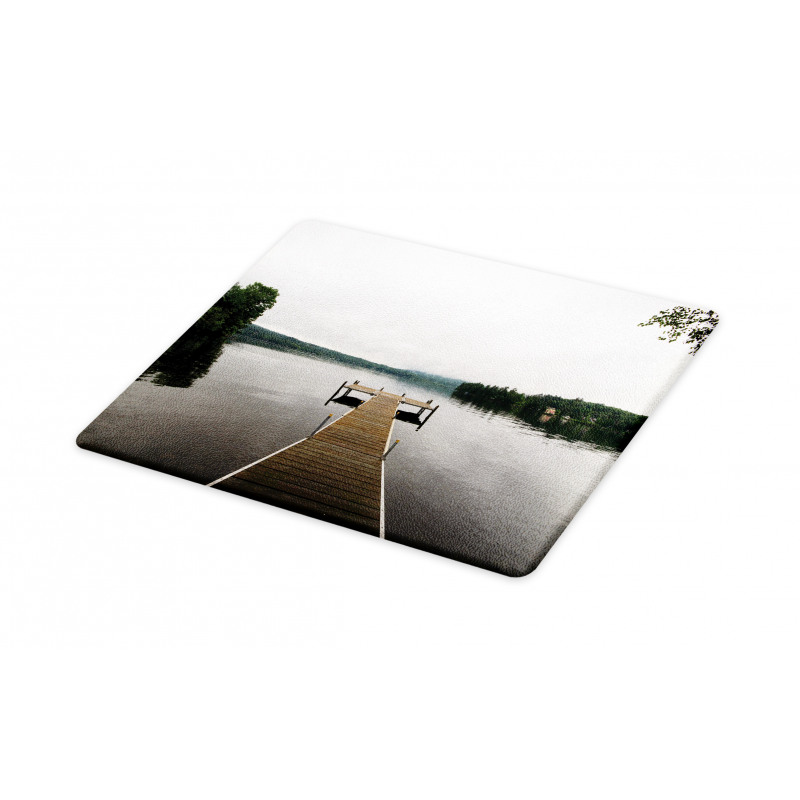 Calm Water Overcast Weather Cutting Board