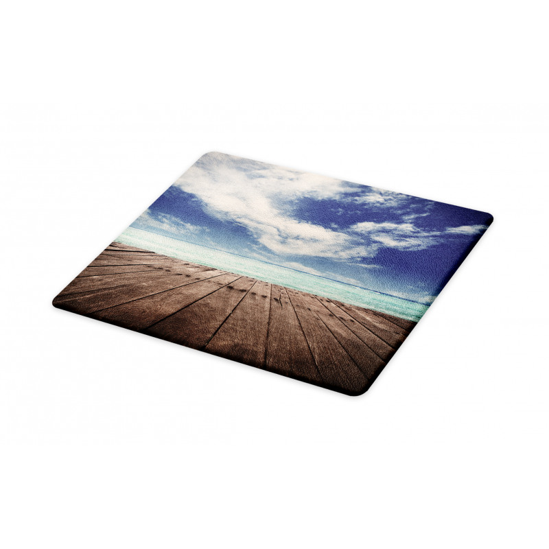 Ocean Cloudy Sky Wooden Pier Cutting Board