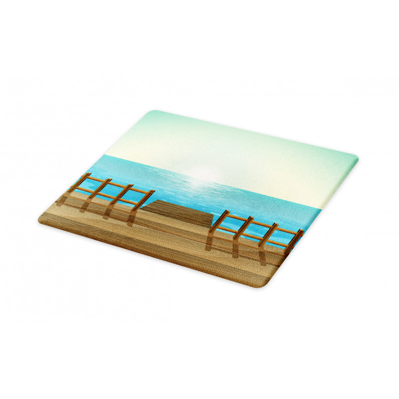 Doodle Landsape Port and Sea Cutting Board