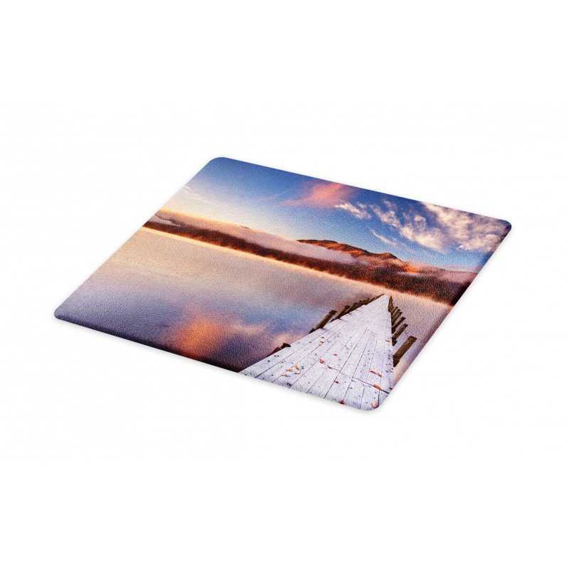 Japanese Lake Autumn Sunrise Cutting Board