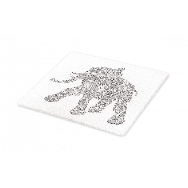 Folkloric Elephant Cutting Board