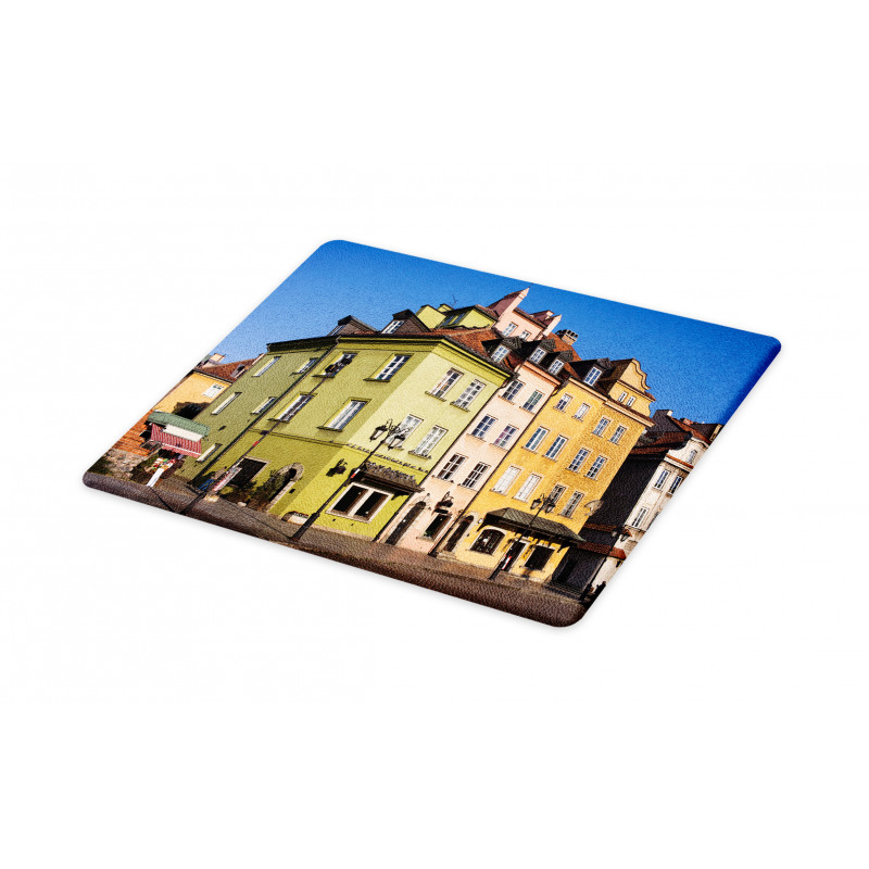 Poland Old Town Houses Scene Cutting Board