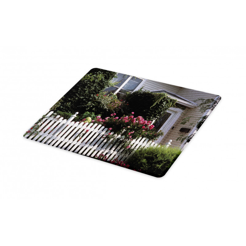 Floral Cozy House Garden Art Cutting Board