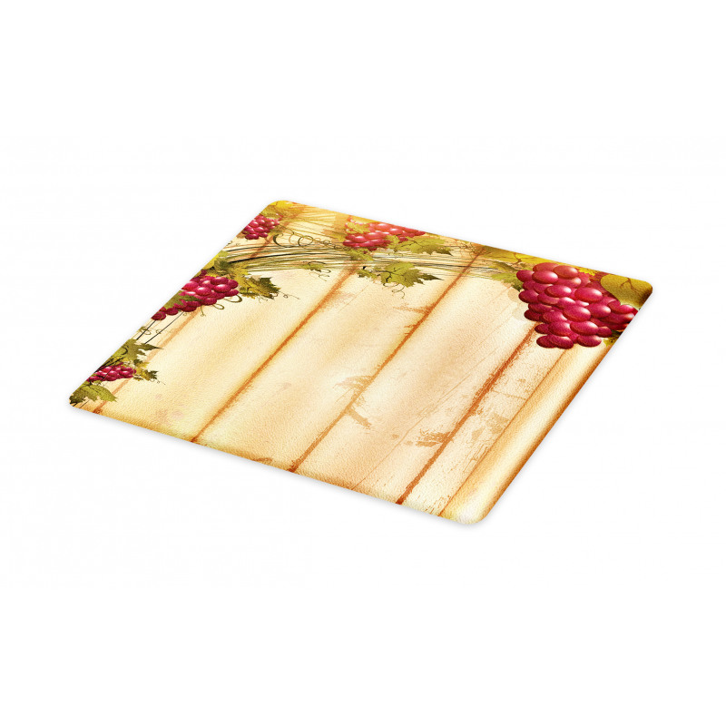 Grapes Wooden Illustration Cutting Board