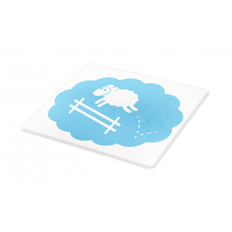 Counting Sheep Cloud Jumping Cutting Board