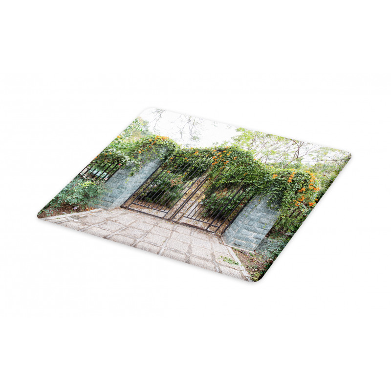 Wrought Floral Garden Gate Cutting Board