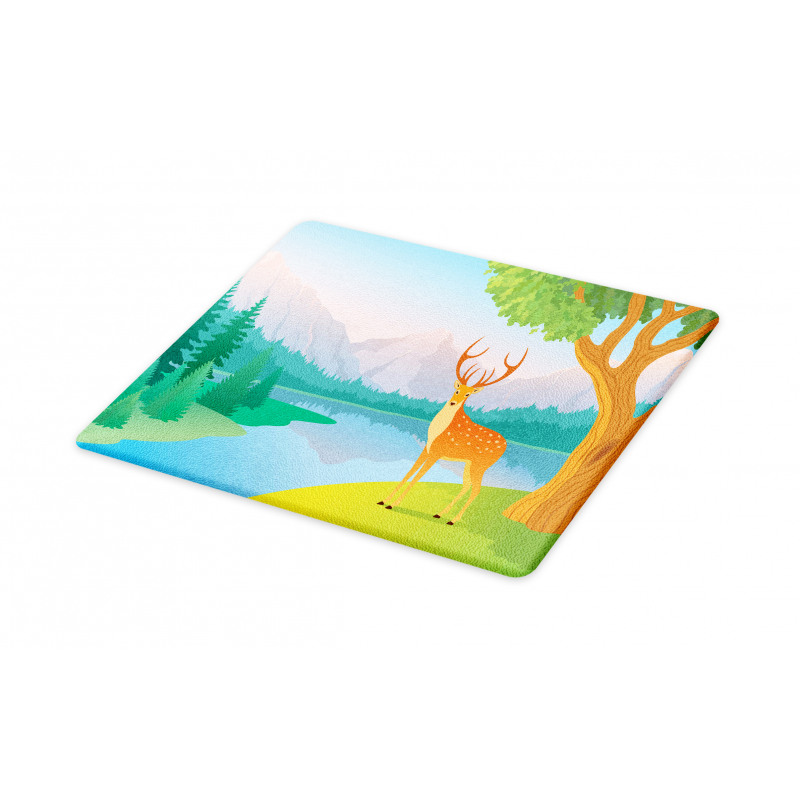 Deer Mountain Landscape Cutting Board