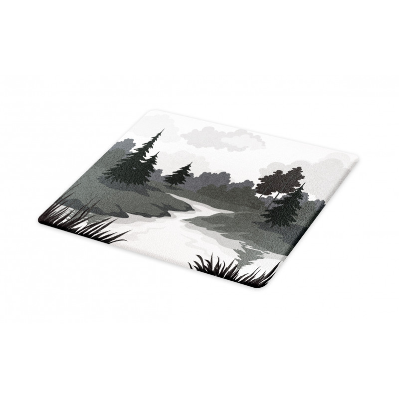 Greyscale Landscape Cutting Board