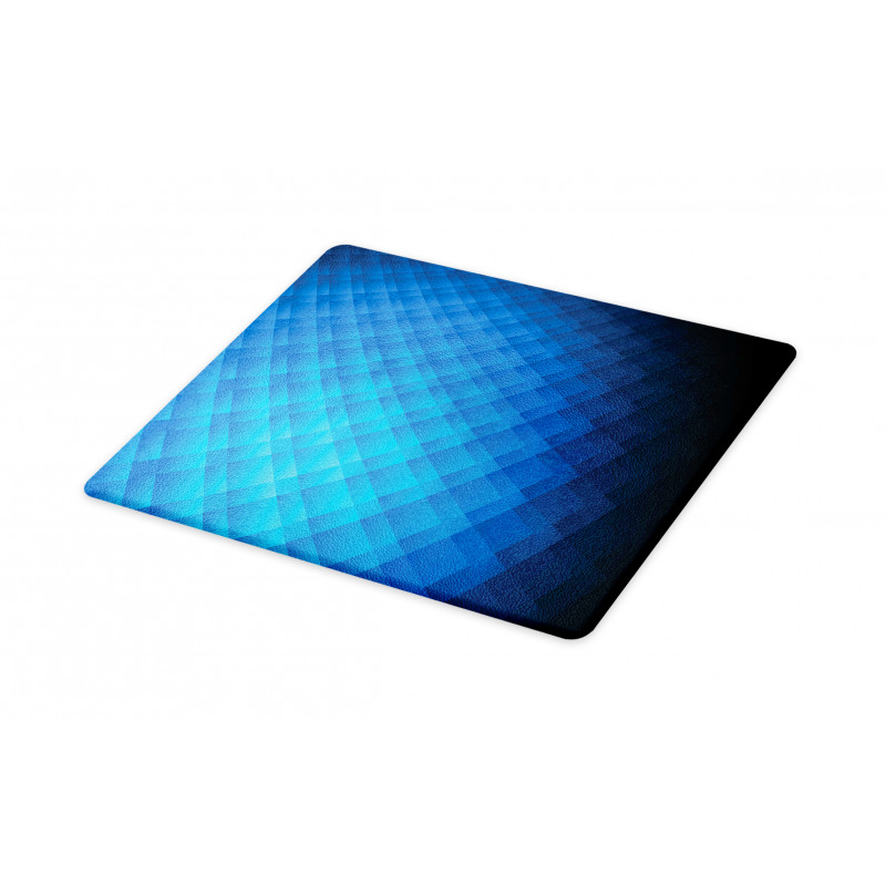 Vibrant Geometric Ombre Square Cutting Board