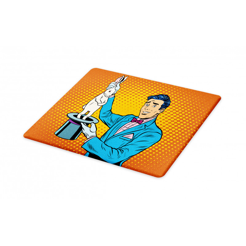 Magician Rabbit Pop Art Retro Cutting Board