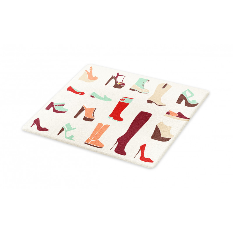 Flat and High Heel Shoes Cutting Board