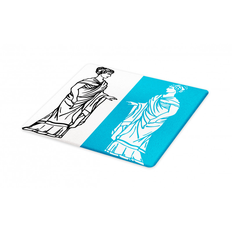 Greek Woman with Long Tunic Cutting Board