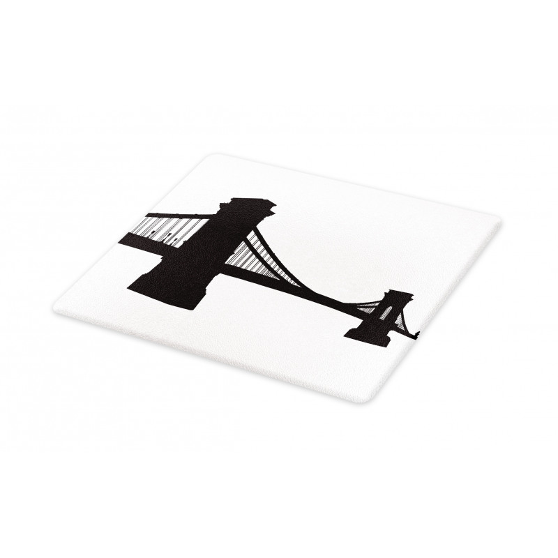 Chain Bridge Budapest Art Cutting Board