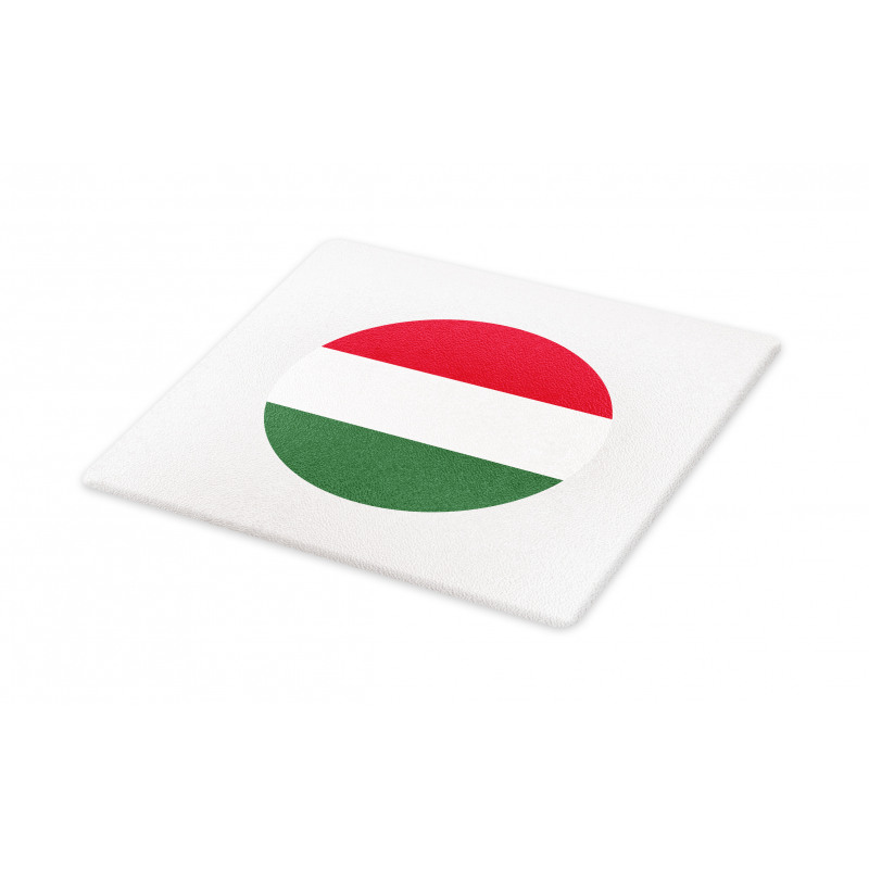 Hungarian Flag Round Symbol Cutting Board