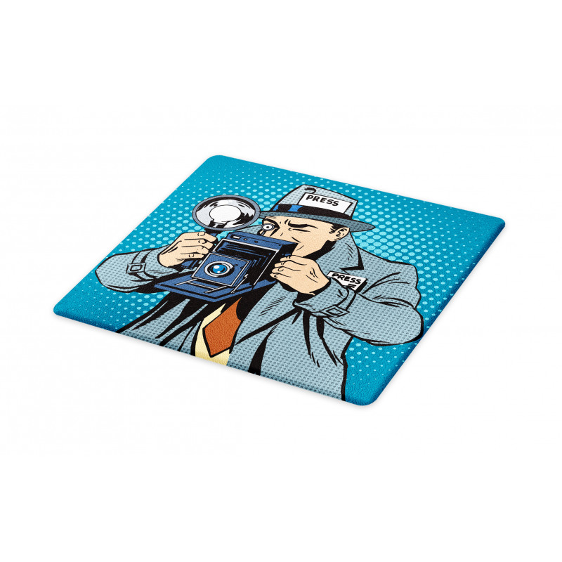 Comic Photographer Man Cutting Board