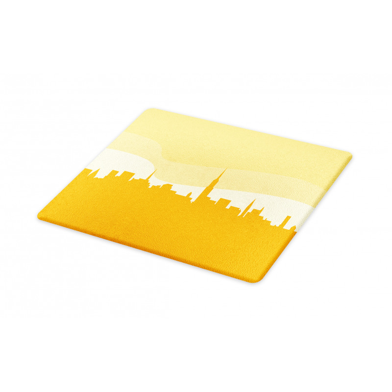 Panoramic Silhouette Cityscape Cutting Board