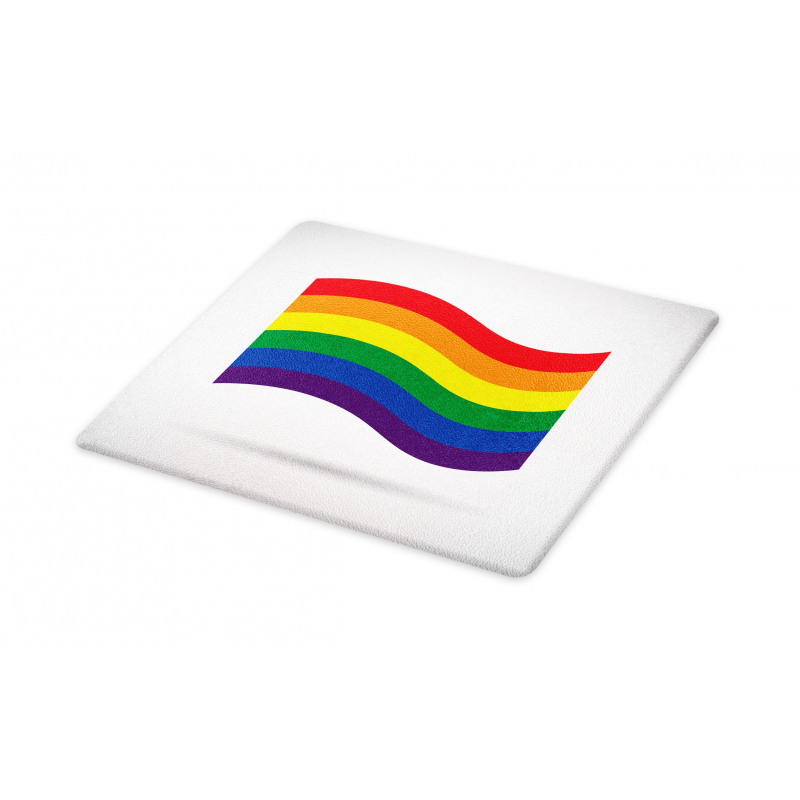 Waving Gay Flag Illustration Cutting Board