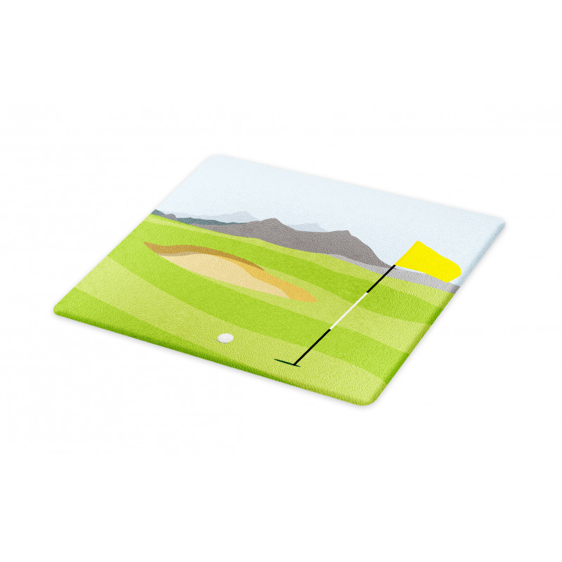 Teeing Box and Flag Golf Field Cutting Board