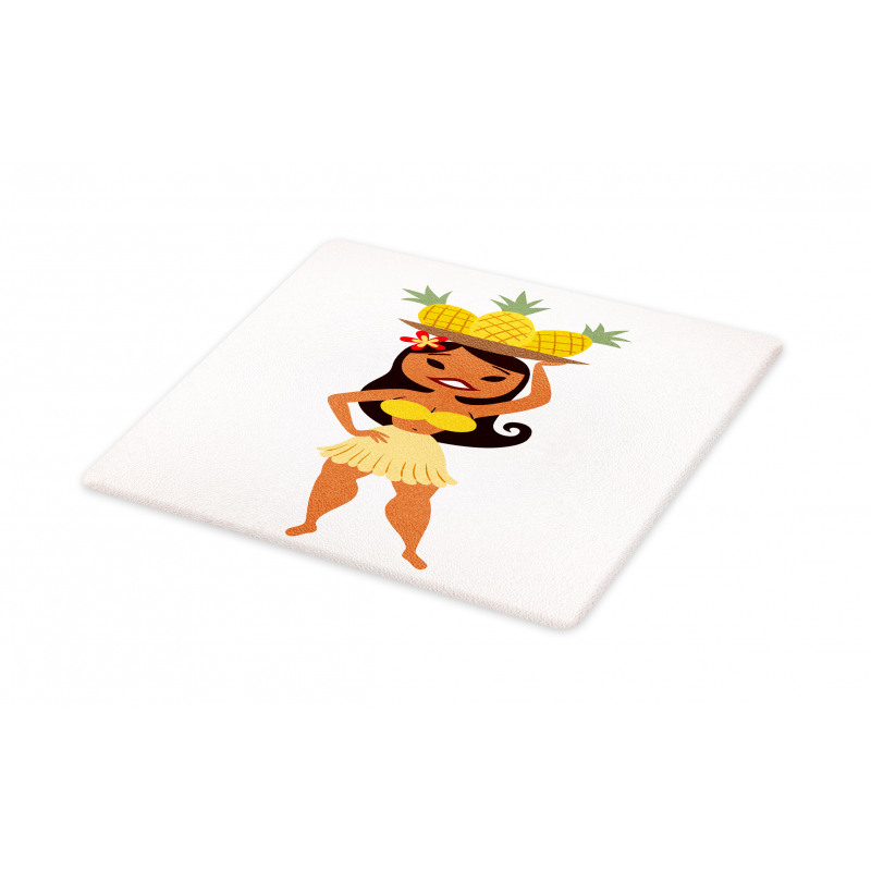 Tropical Girl Pineapples Cutting Board