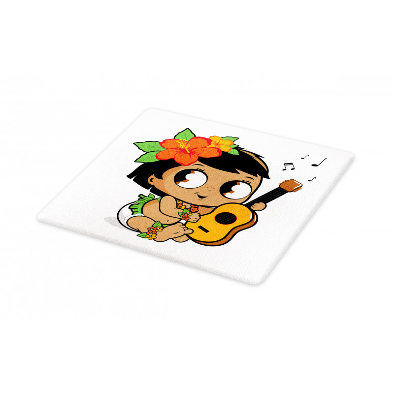 Girl Playing the Ukelele Cutting Board