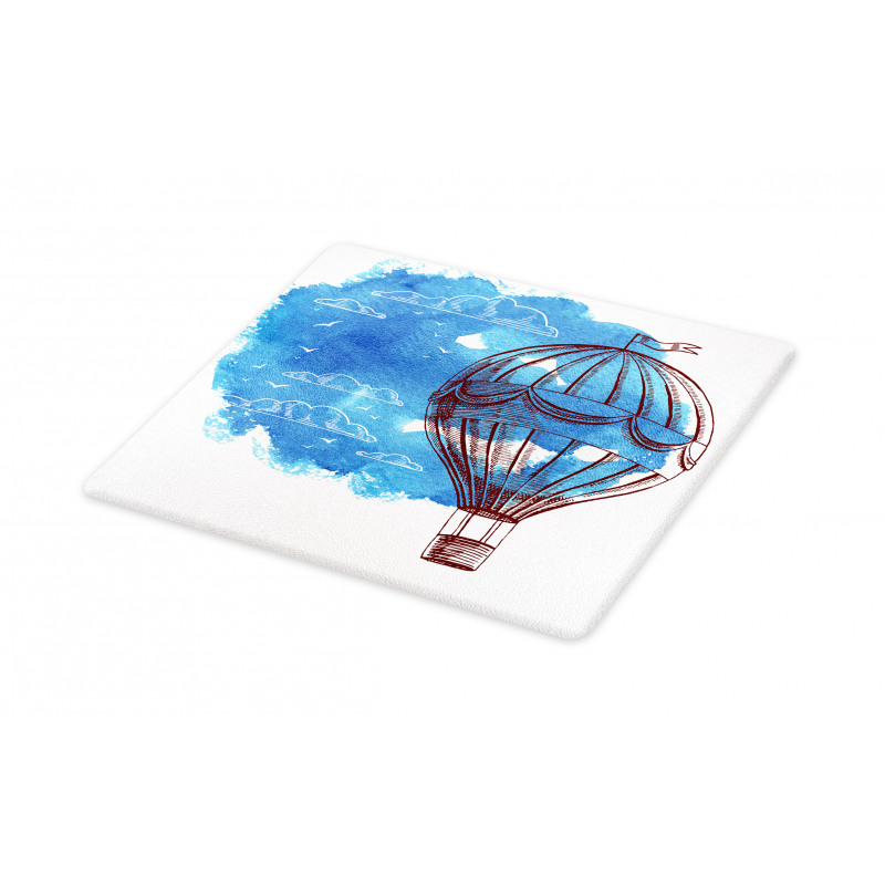 Bon Voyage Sky Cloud Balloon Cutting Board