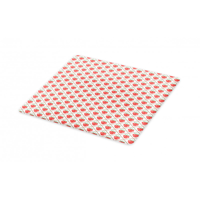 Strawberry Rhombus Dots Cutting Board