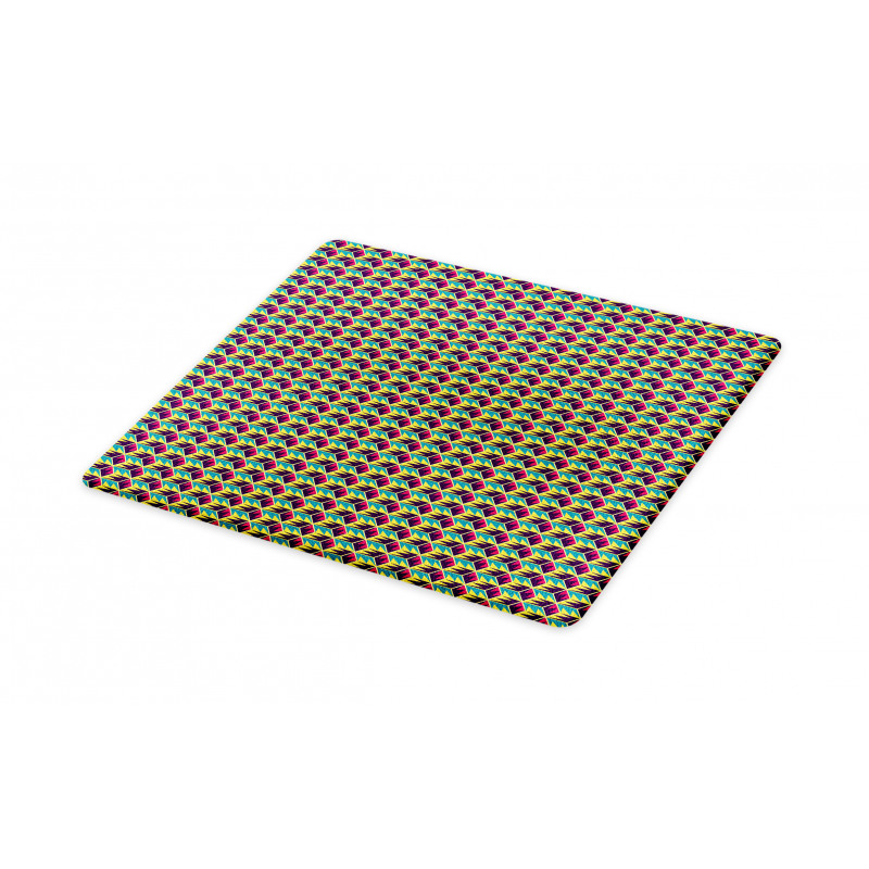 Retro Triangular Cubes Cutting Board