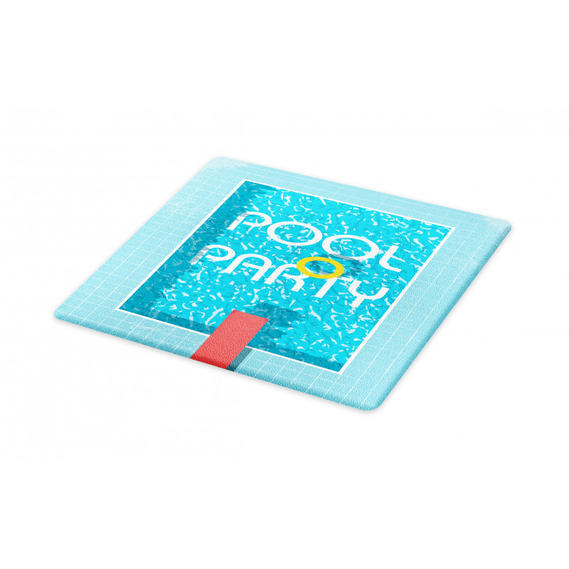 Retro Art Swimming Pool Cutting Board