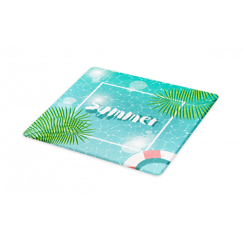 Tropical Summer Square Cutting Board