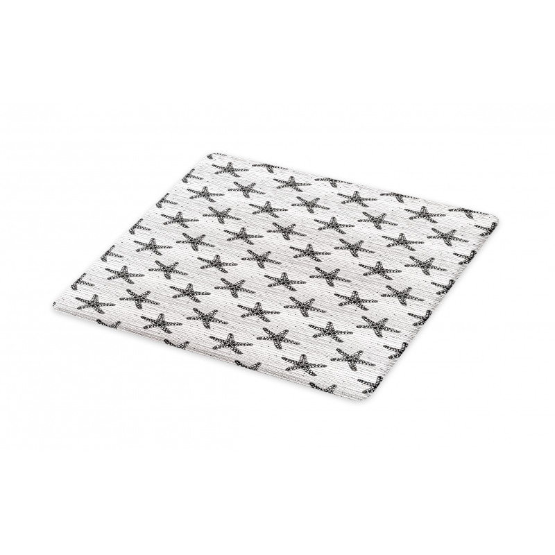 Starfish on Uneven Stripes Cutting Board