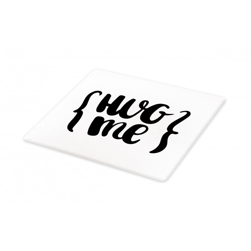 Brush Calligraphy of Hug Me Cutting Board