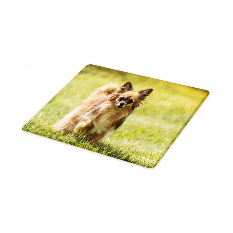 Long Haired Small Dog Cutting Board