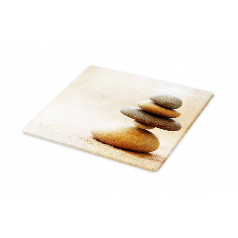 Calm Theme Stack Stone Pebble Cutting Board