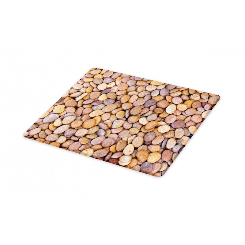 Flat and Silky Rocks Earthy Cutting Board