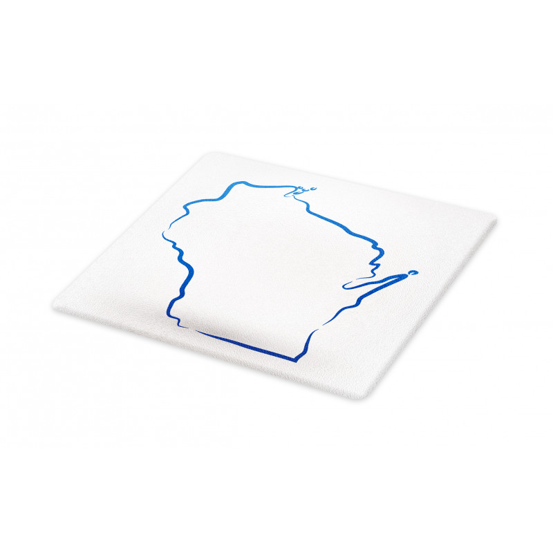 Simple Badger State Map Cutting Board