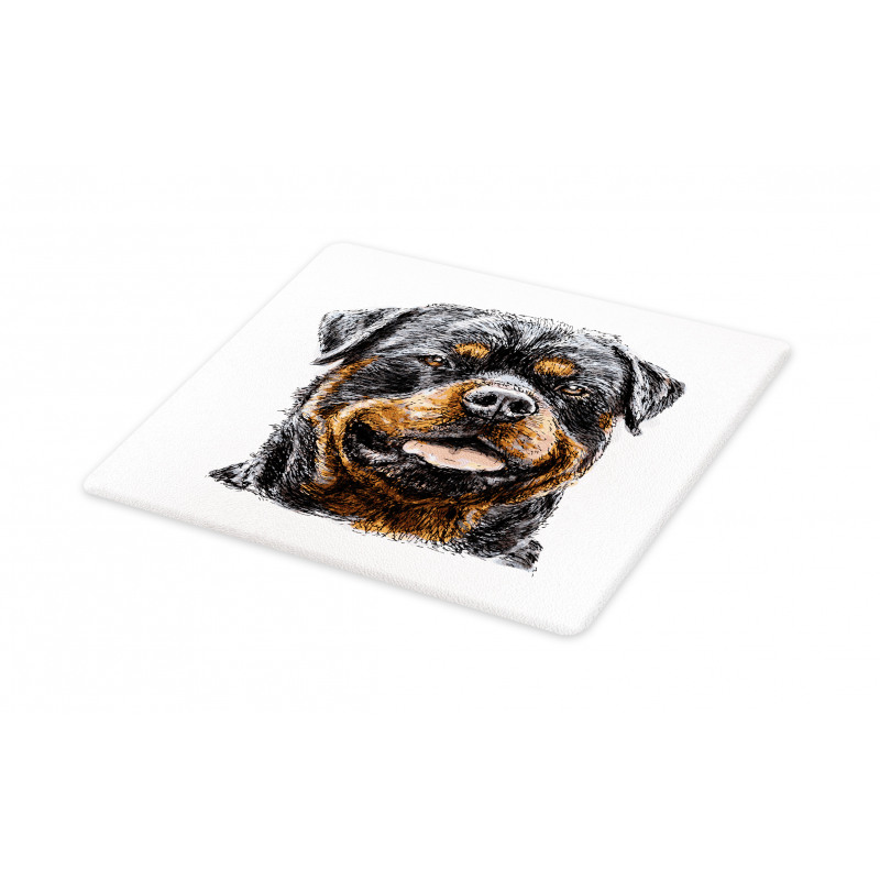 Hand Drawn Image of Dog Cutting Board