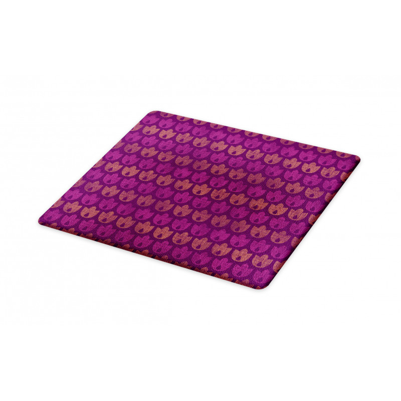 Geometric Tulips Design Cutting Board