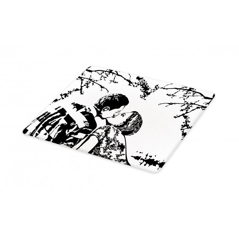 Young Couple in Love Print Cutting Board