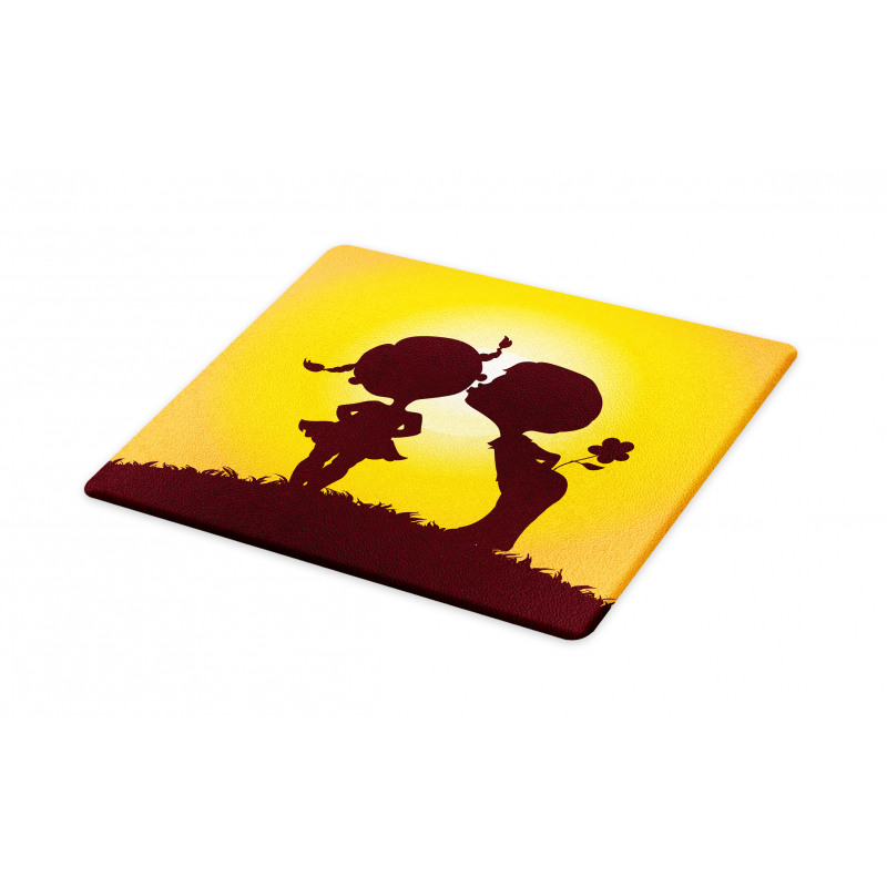 Children Silhouettes Cutting Board