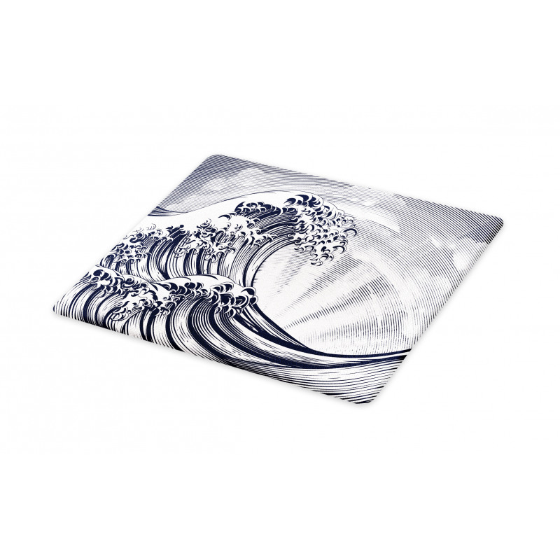 Oriental Japanese Waves Cutting Board