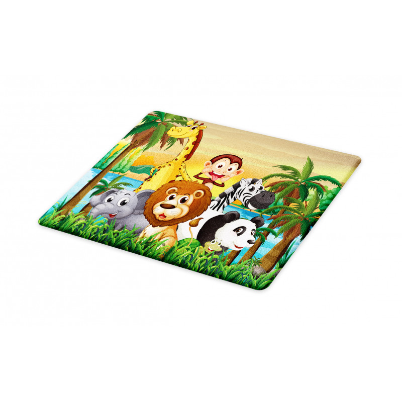 Funny Animals Forest Cutting Board