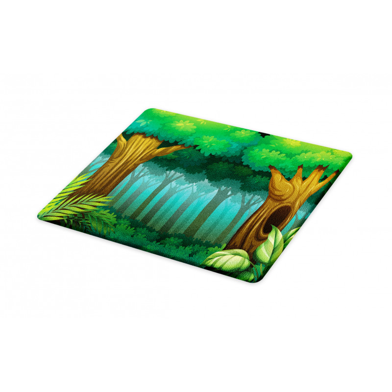 Foggy Deep Forest Cutting Board