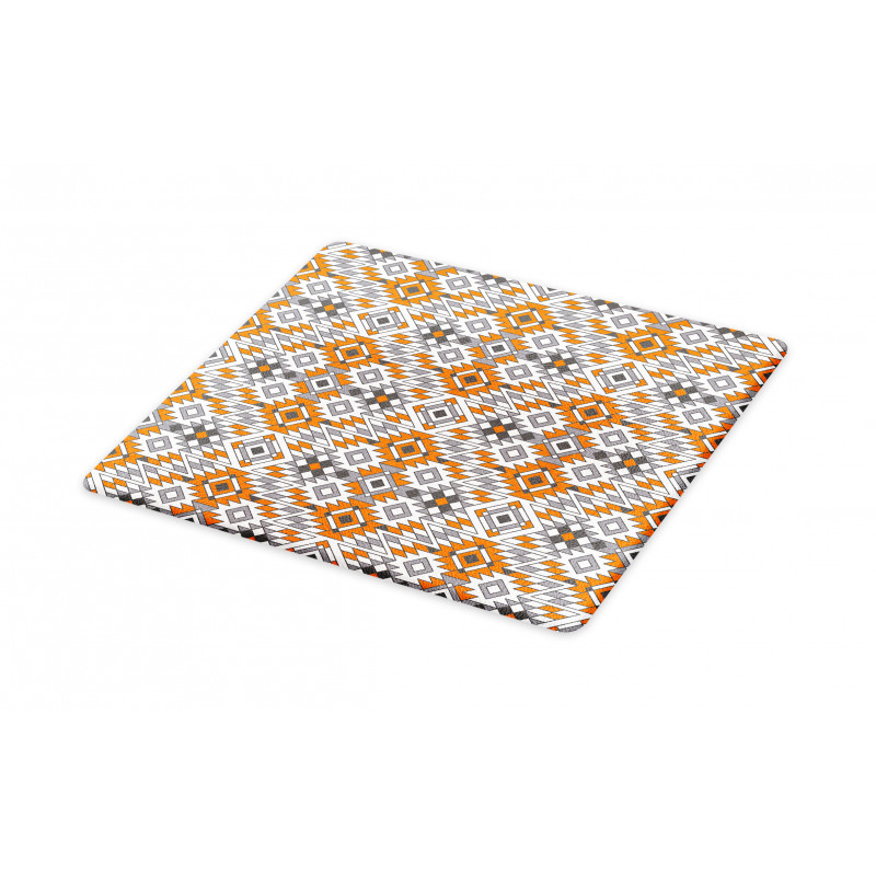 Zigzags and Geometrical Folk Cutting Board