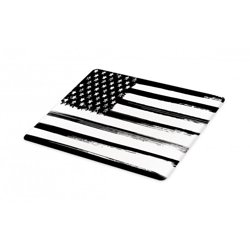 Grunge Monochrome USA Flag Cutting Board