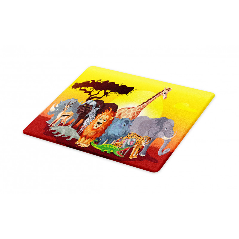 Cartoon Wildlife Cutting Board